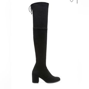Stuart weitzman/Tieland Boots/Stretch suede/Black